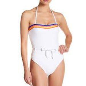Juicy Couture Swimsuit One piece  (M) Classic Terry Halter White
